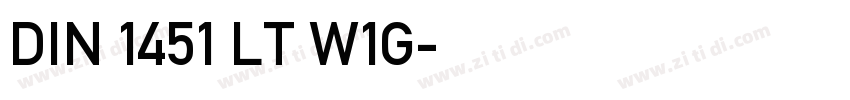 DIN 1451 LT W1G字体转换